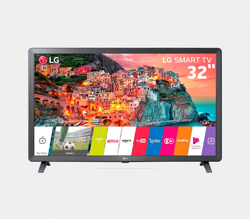 Smart TV LED 32 HD LG 32LK615BPSB com WebOS 4.0 Wi-Fi, Processador Quad Core, HDR 10 Pro, HDMI e USB